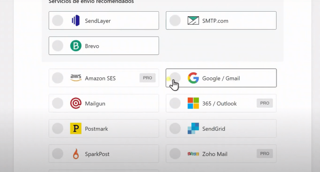 seleccionar gmail