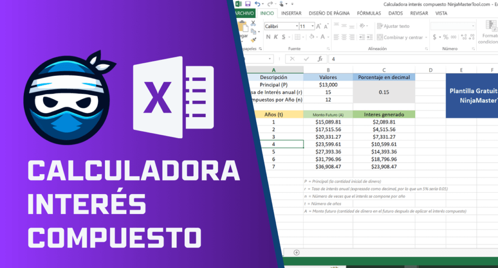 calculadora interes compuesto