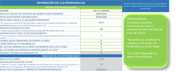 calculadora de modalidad 40 excel